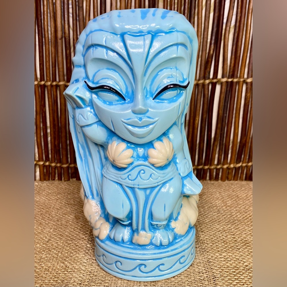 Tiki Farm Water Dancer Tiki Mug By Tim Wollweber 7" Tall 18 Oz New in Box